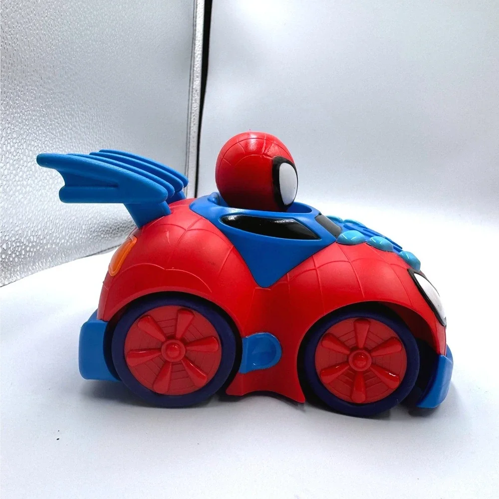 Marvel Spidey and His Amazing Friends Webbed Wheelie Toy Car Spider-Man Jazwares